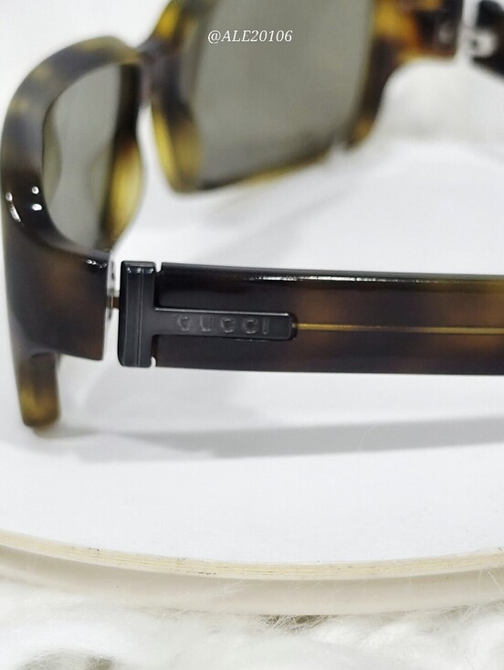 Gucci GG1451/S Tortoise Brown Rectangular Sunglasses Made In Italy main image 10